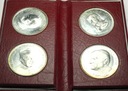 medale x4 WIELCY POLACY XX w. Piłsudski Popiełuszko Wyszyński Jan Paweł II
