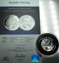 medal KRZEMIEŃ PASIASTY Skarby Polski 50mm 40g