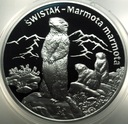 20 zł złotych 2006 Świstak Zwierzęta Świata SREBRO