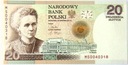 2011 20 zł złotych Maria Skłodowska-Curie banknot kolekcjonerski