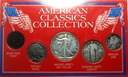 USA zestaw blister 5 monet American Classics Collection SREBRO