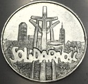 100000 zł złotych 1990 Solidarność TYP A uncja 1 oz SREBRO