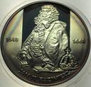 10 zł złotych 2000 Jan II Kazimierz SREBRO PÓŁPOSTAĆ