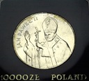 10000 zł złotych 1987 Jan Paweł II SREBRO