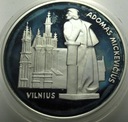 medal 1996 Adam Mickiewicz Wilno Warszawa Mennica 38mm 31g Ag925 SREBRO