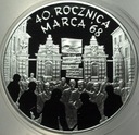 10 zł złotych 2008 Marzec 1968 40 rocznica marca '68 SREBRO