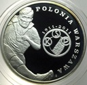 5 zł złotych 2011 Polonia Warszawa SREBRO