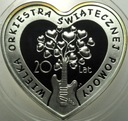 10 zł złotych 2012 20 lat WOŚP SERCE SREBRO
