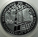 10 zł złotych 2016 UW rocznica utworzenia Uniwersytetu Warszawskiego SREBRO