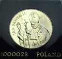 10000 zł złotych 1987 Jan Paweł II SREBRO