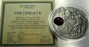 Niue 1 dolar 2008 Ag Gdańsk, seria Szlak bursztynowy SREBRO