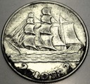2 zł złote 1936 Żaglowiec Żaglówka Statek SREBRO