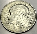 5 zł złotych 1933 Głowa Kobiety Polonia SREBRO
