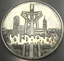 100000 zł złotych 1990 Solidarność TYP A uncja 1 oz SREBRO