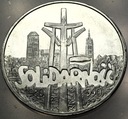 100000 zł złotych 1990 Solidarność TYP A uncja 1 oz SREBRO