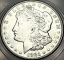 USA 1 dolar 1921 S Morgan Dollar SREBRO