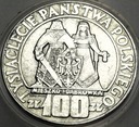 100 zł złotych 1966 Mieszko Dąbrówka Tysiąclecie Państwa Polskiego SREBRO