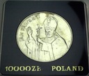 10000 zł złotych 1987 Jan Paweł II SREBRO