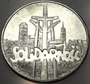 100000 zł złotych 1990 Solidarność TYP A uncja 1 oz SREBRO