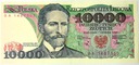 1988 10000 zł złotych Wyspiański, seria BA