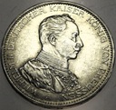 Niemcy 3 marki 1914 WIlhelm II Prusy SREBRO