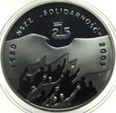 10 zł złotych 2005 NSZZ Solidarność 1980 2005 SREBRO