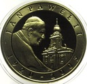 10 zł złotych 2005 Jan Paweł II platerowana złotem SREBRO