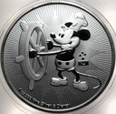 Niue 2 dolary 2017 Mickey Mouse Myszka Miki Disney 1 oz SREBRO