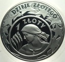 10 zł złotych 2004 1 zł 1924 Żniwiarka Dzieje Złotego SREBRO