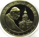 10 zł złotych 2005 Jan Paweł II platerowana złotem SREBRO
