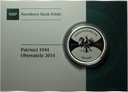 20 zł złotych 2014 Patrioci 1944 Obywatele SREBRO