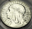 10 zł złotych 1932 Głowa Kobiety Polonia SREBRO