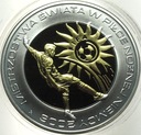 10 zł złotych 2006 Niemcy Mistrzostwa Świata FIFA platerowana AU SREBRO