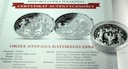 Orzeł Stefana Batorego 1584 Historia Godła Polskiego SREBRO