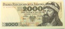 1979 2000 zł złotych Mieszko Chrobry seria U 6345330 banknot