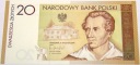 2009 20 zł złotych Juliusz Słowacki banknot kolekcjonerski
