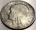 10 zł złotych 1932 Głowa Kobiety Polonia Jadwiga Babka SREBRO