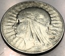 10 zł złotych 1933 Głowa Kobiety Polonia Jadwiga Babka SREBRO