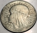 5 zł złotych 1933 Głowa Kobiety Polonia Jadwiga Babka SREBRO