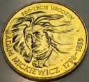 2 zł złote 1998 Adam Mickiewicz