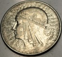 10 zł złotych 1932 Głowa Kobiety Polonia Jadwiga Babka SREBRO