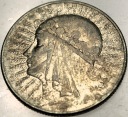 5 zł złotych 1934 Głowa Kobiety Polonia Jadwiga Babka SREBRO