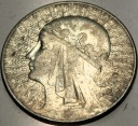 10 zł złotych 1932 Głowa Kobiety Polonia Jadwiga Babka SREBRO