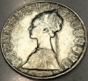 Włochy 500 Lirów 1958-2001 Dama Statki Kolumba SREBRO
