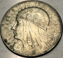 5 zł złotych 1934 Głowa Kobiety Polonia Jadwiga Babka SREBRO