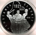 10 zł złotych 2011 Powstania Śląskie 1919 1920 1921 SREBRO