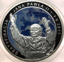 20 zł złotych 2011 Beatyfikacja Jana Pawła II SREBRO