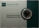 10 zł złotych 2014 SOCZI Polska Reprezentacja Olimpijska SREBRO