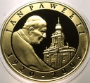 10 zł złotych 2005 Jan Paweł II platerowana złotem SREBRO (nr 2)