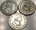 Zestaw Meksyk 3x 1 Peso 1962-1967 SREBRO